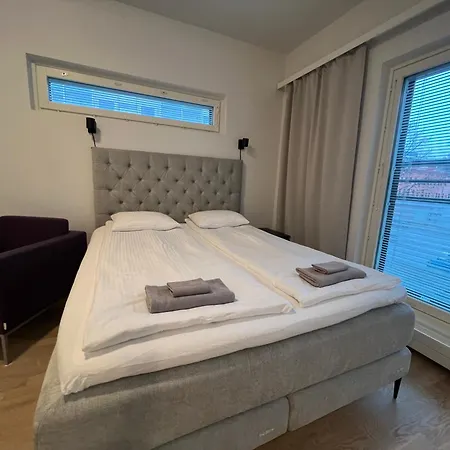 Saunallinen Keskustayksioe Ja Ilmainen Yksityinen Parkkipaikka 图尔库